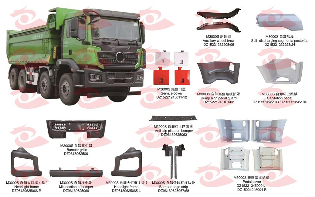 适用于陕汽德龙 M3000S 自卸系列