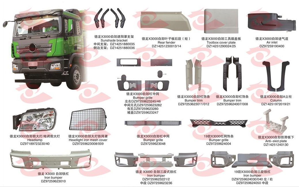 适用于陕汽德龙 X3000 自卸系列