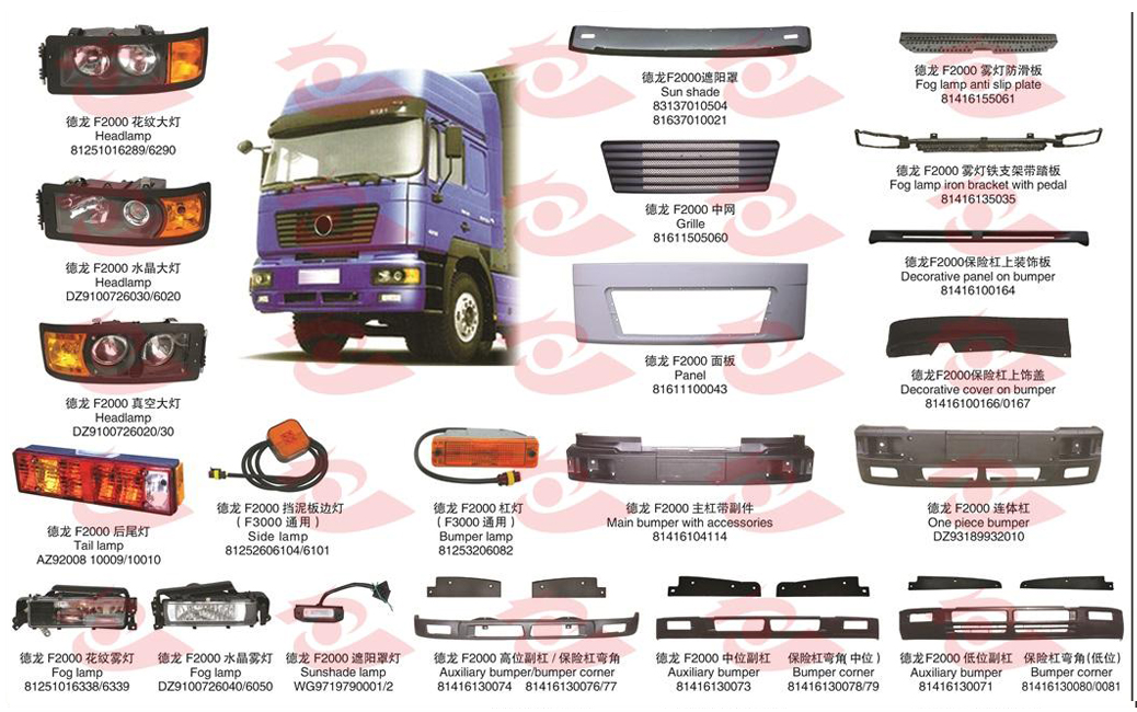 适用于陕汽德龙 F2000 系列